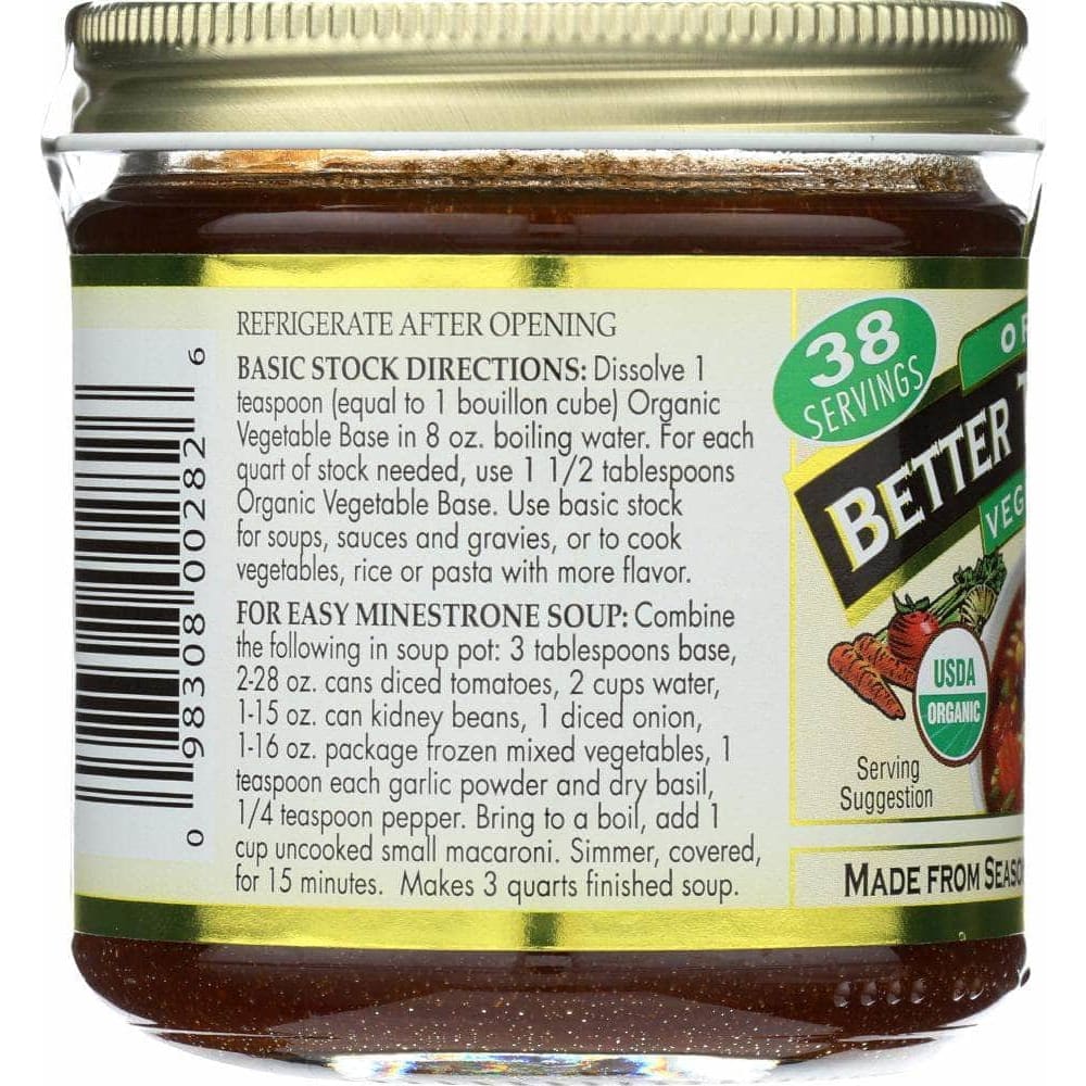 Better Than Bouillon Better Than Bouillon Organic Vegetable Base, 8 oz