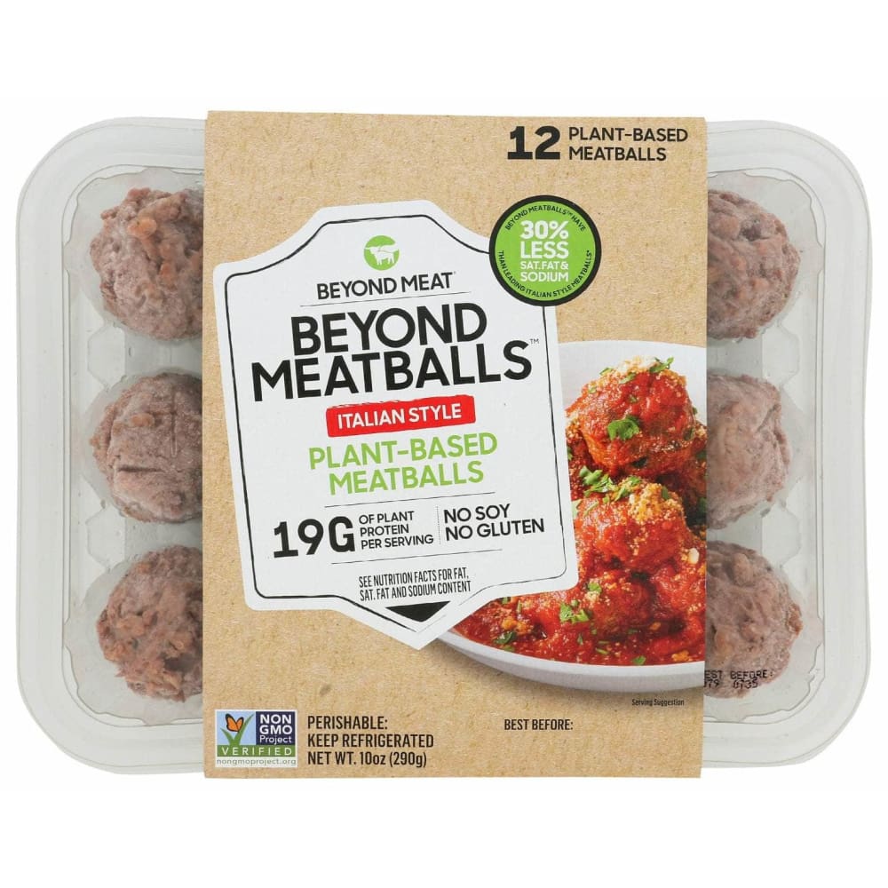 BEYOND MEAT Grocery > Frozen BEYOND MEAT Beyond Meatballs Italian Style Plant Based Meatballs, 10 oz