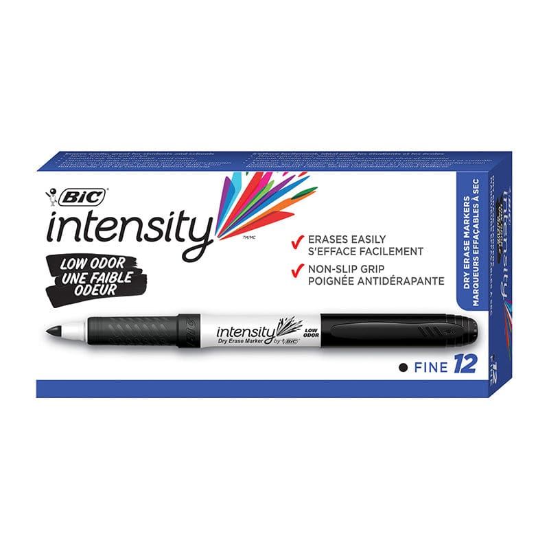 Bic 12/Pk Blk Fine Dry Erase Marker (Pack of 3) - Markers - Bic Usa Inc