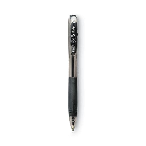 BIC Bu3 Ballpoint Pen Retractable Bold 1 Mm Black Ink Black Barrel Dozen - School Supplies - BIC®