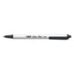 BIC Clic Stic Ballpoint Pen Retractable Medium 1 Mm Black Ink White Barrel Dozen - School Supplies - BIC®