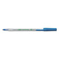 BIC Ecolutions Round Stic Ballpoint Pen Value Pack Stick Medium 1 Mm Blue Ink Clear Barrel 50/pack - School Supplies - BIC®