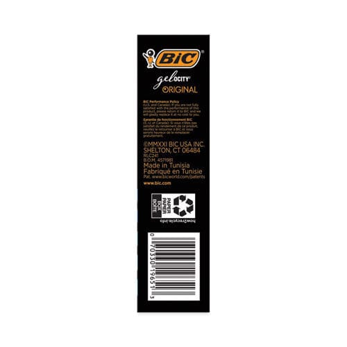 BIC Gel-ocity Gel Pen Value Pack Retractable Medium 0.7 Mm Black Ink Black Barrel 24/pack - School Supplies - BIC®