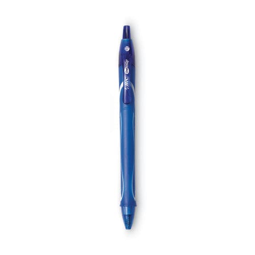 BIC Gel-ocity Quick Dry Gel Pen Retractable Medium 0.7 Mm Blue Ink Blue Barrel Dozen - School Supplies - BIC®