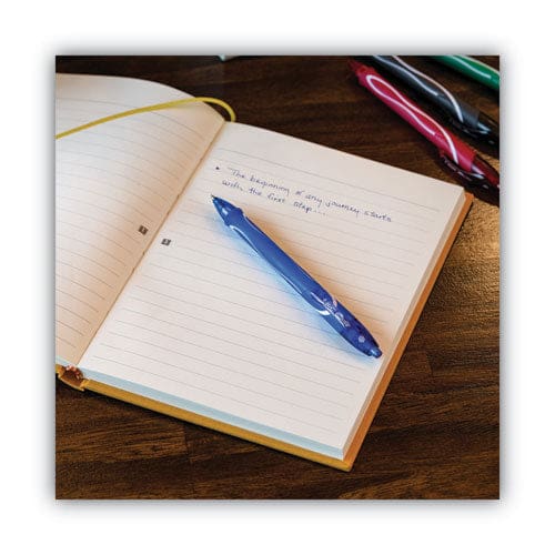 BIC Gel-ocity Quick Dry Gel Pen Retractable Medium 0.7 Mm Blue Ink Blue Barrel Dozen - School Supplies - BIC®