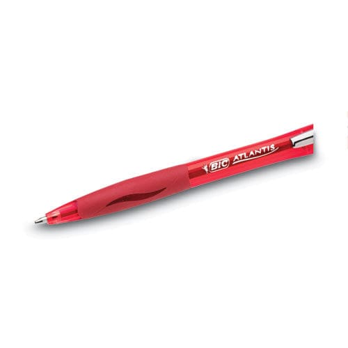 BIC Glide Ballpoint Pen Retractable Medium 1 Mm Red Ink Red Barrel Dozen - School Supplies - BIC®