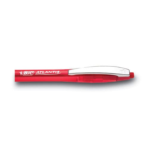 BIC Glide Ballpoint Pen Retractable Medium 1 Mm Red Ink Red Barrel Dozen - School Supplies - BIC®