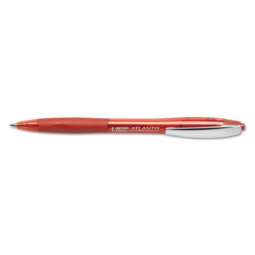 BIC Glide Ballpoint Pen Retractable Medium 1 Mm Red Ink Red Barrel Dozen - School Supplies - BIC®