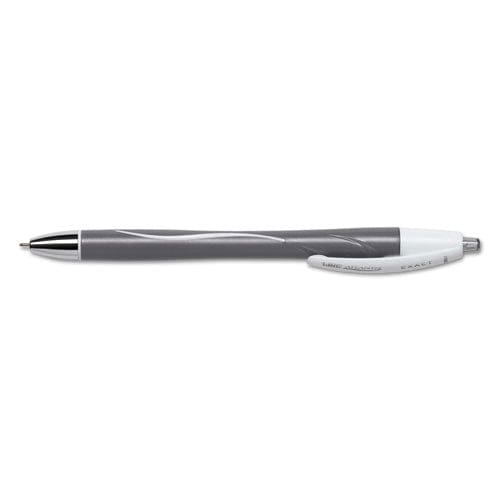 BIC Glide Exact Ballpoint Pen Retractable Fine 0.7 Mm Black Ink Black Barrel Dozen - School Supplies - BIC®