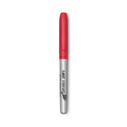 BIC Intensity Fine Tip Permanent Marker Fine Bullet Tip Rambunctious Red Dozen - School Supplies - BIC®