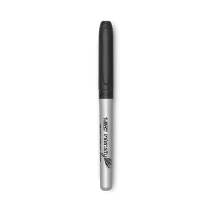 BIC Intensity Fine Tip Permanent Marker Fine Bullet Tip Tuxedo Black Dozen - School Supplies - BIC®