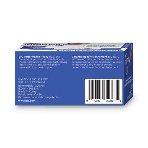 BIC Intensity Low Odor Chisel Tip Dry Erase Marker Broad Chisel Tip Blue Dozen - School Supplies - BIC®