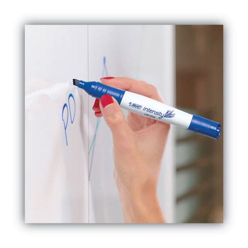 BIC Intensity Low Odor Chisel Tip Dry Erase Marker Broad Chisel Tip Blue Dozen - School Supplies - BIC®