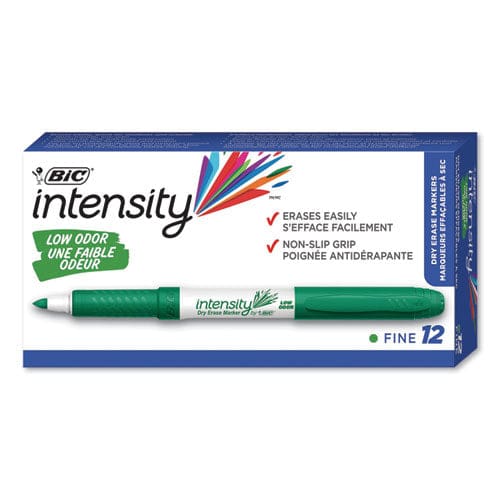 BIC Intensity Low Odor Fine Point Dry Erase Marker Fine Bullet Tip Green Dozen - School Supplies - BIC®