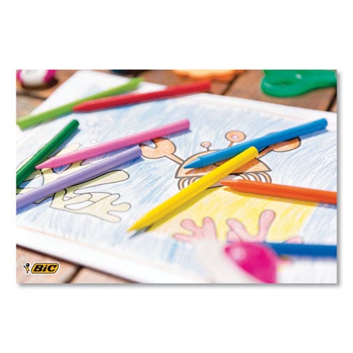 BIC Kids Coloring Crayons 8 Assorted Colors 8/pack - School Supplies - BIC®