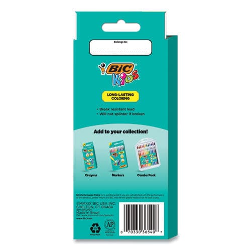 BIC Kids Coloring Pencils 0.7 Mm Hb2 (#2) Assorted Lead Assorted Barrel Colors 24/pack - School Supplies - BIC®