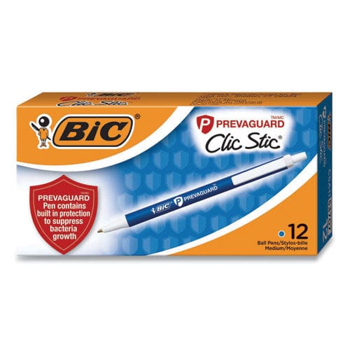 BIC Prevaguard Ballpoint Pen Retractable Medium 1 Mm Blue Ink Blue Barrel - School Supplies - BIC®