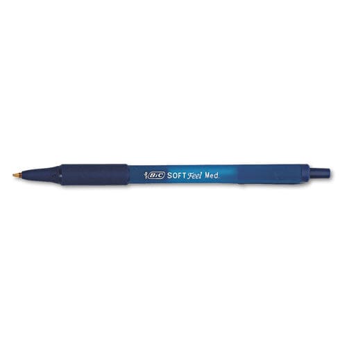 BIC Soft Feel Ballpoint Pen Retractable Fine 0.8 Mm Black Ink Black Barrel Dozen - School Supplies - BIC®