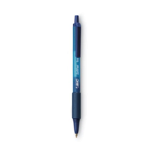 BIC Soft Feel Ballpoint Pen Value Pack Retractable Medium 1 Mm Blue Ink Blue Barrel 36/pack - School Supplies - BIC®