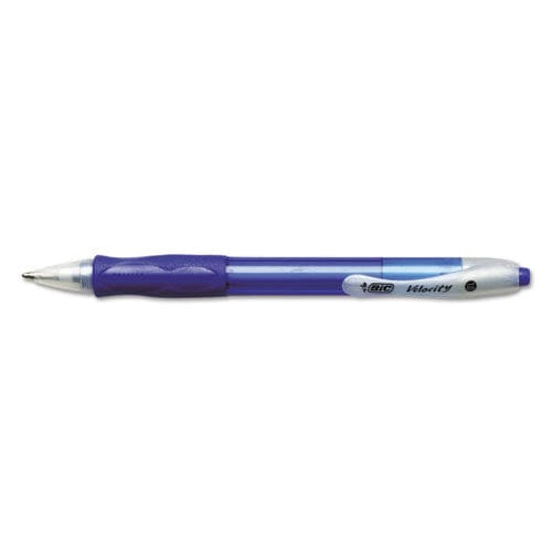 BIC Velocity Easy Glide Ballpoint Pen Value Pack Retractable Medium 1 Mm Blue Ink Blue Barrel 36/pack - School Supplies - BIC®