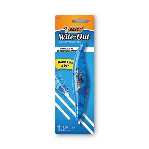 BIC Wite-out Brand Exact Liner Correction Tape Non-refillable Blue Applicator 0.2 X 236 - School Supplies - BIC®