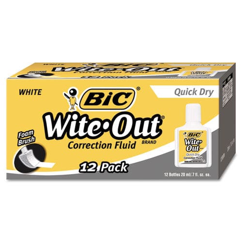 BIC Wite-out Quick Dry Correction Fluid 20 Ml Bottle White 3/pack - School Supplies - BIC®