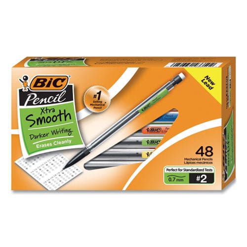 BIC Xtra Smooth Mechanical Pencil Xtra Value Pack 0.7 Mm Hb (#2) Black Lead Assorted Barrel Colors 320/carton - School Supplies - BIC®