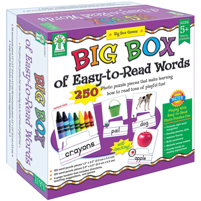 Big Box Of Easy To Read Words Game Age 5+ Special Education - Games - Carson Dellosa Education