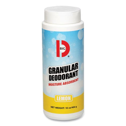 Big D Industries Granular Deodorant Lemon 16 Oz Shaker Can 12/carton - Janitorial & Sanitation - Big D Industries