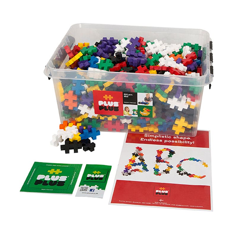 Big Set 600 Pieces In A Tub Plus-Plus - Blocks & Construction Play - Plus-plus Usa