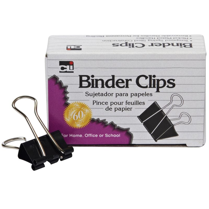 Binder Clips 12Ct 1In Large Capacity 2In Wide (Pack of 12) - Clips - Charles Leonard