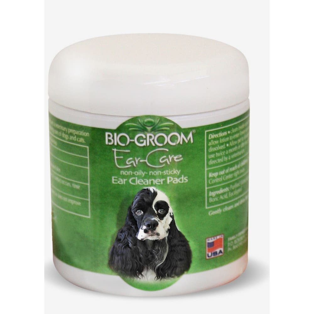 Bio Groom Ear Care Non-Oily Non-Sticky Medicated Ear Cleaner Pads 25 Pads - Pet Supplies - Bio Groom