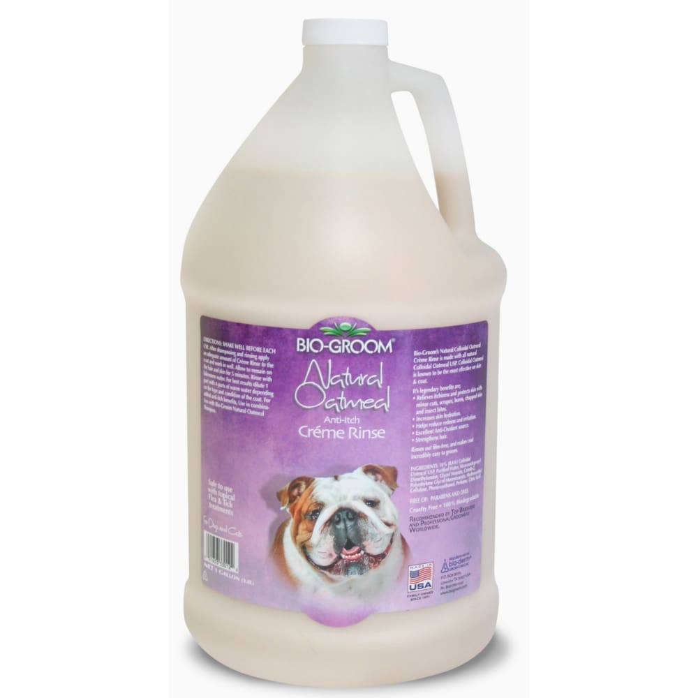 Bio Groom Natural Oatmeal Soothing Anti-Itch Creme Rinse 1 gal - Pet Supplies - Bio Groom
