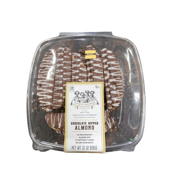 Biscotti Biscotti Brothers Chocolate Dipped Almond, 21 oz.