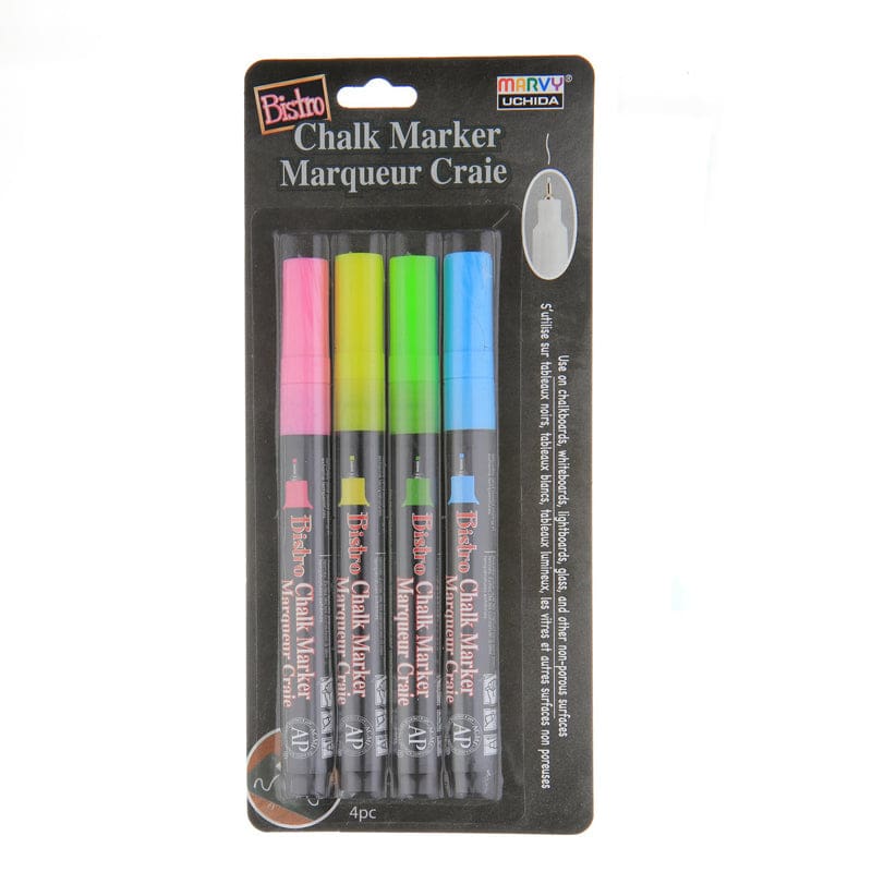 Bistro Chlk Markers Xtra Fine 4 Set (Pack of 3) - Markers - Uchida Of America Corp