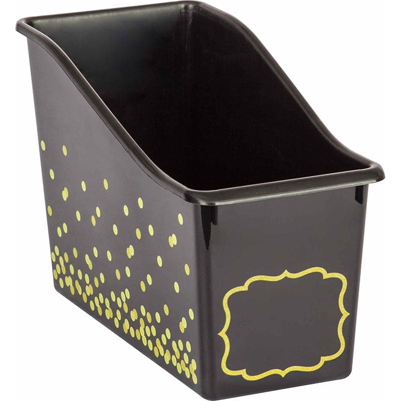 Black Confetti Plastic Book Bin (Pack of 6) - Storage Containers - Teacher Created Resources