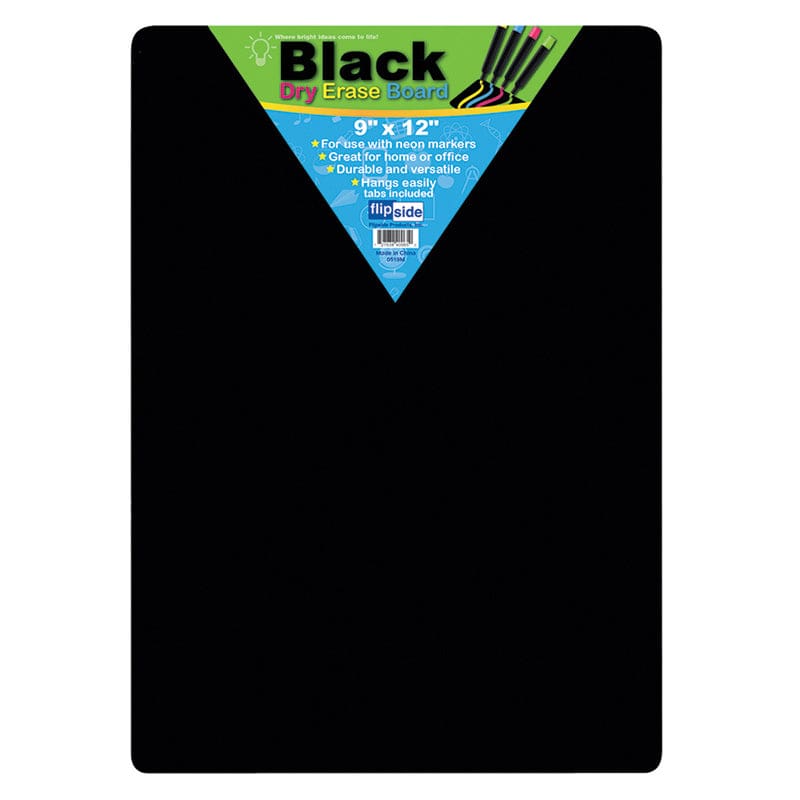 Black Dry Erase Boards 9 X 12 (Pack of 8) - Dry Erase Boards - Flipside