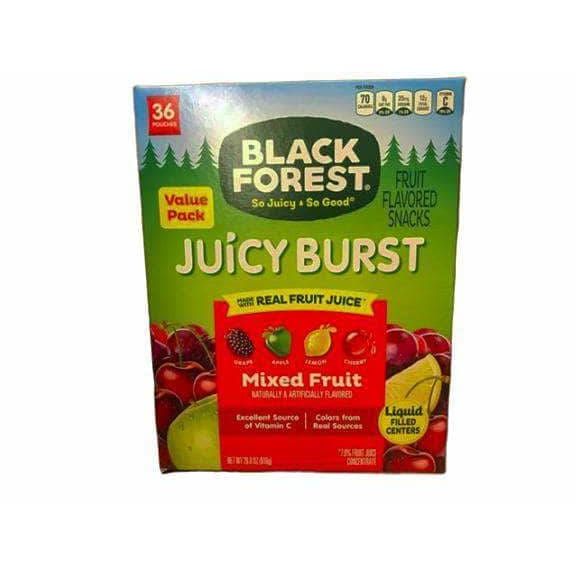 Black Forest Juicy Burst Mixed Fruit Fruit Flavored Snacks, 36 Pouches - ShelHealth.Com