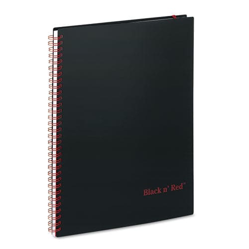 Black n’ Red Flexible Cover Twinwire Notebook Scribzee Compatible 1 Subject Wide/legal Rule Black Cover 11 X 8.5 70 Sheets - Office - Black