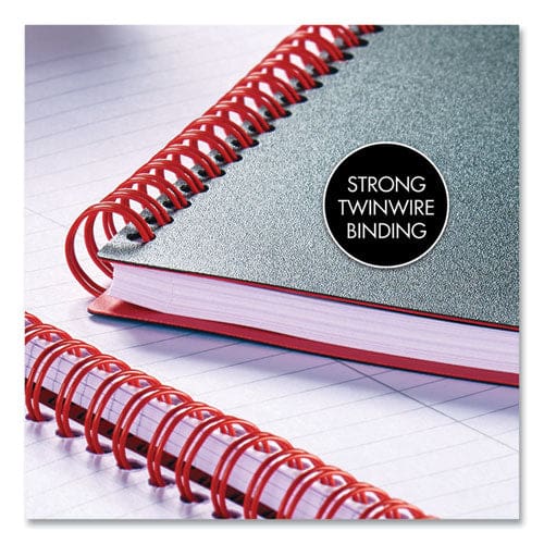 Black n’ Red Flexible Cover Twinwire Notebook Scribzee Compatible 1 Subject Wide/legal Rule Black Cover 8.25 X 5.63 70 Sheets - Office -