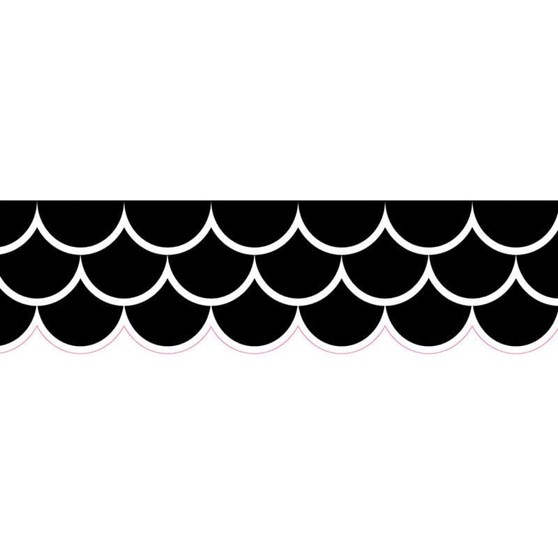 Black Scallops Ez Border (Pack of 8) - Border/Trimmer - Creative Teaching Press