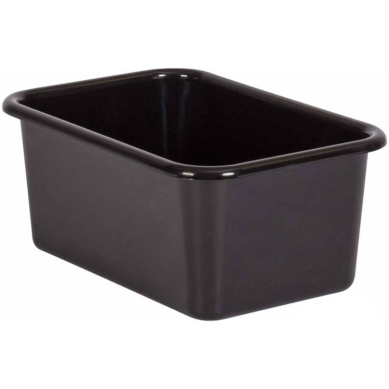 Black Small Plastic Storage Bin (Pack of 10) - Storage Containers - Teacher Created Resources