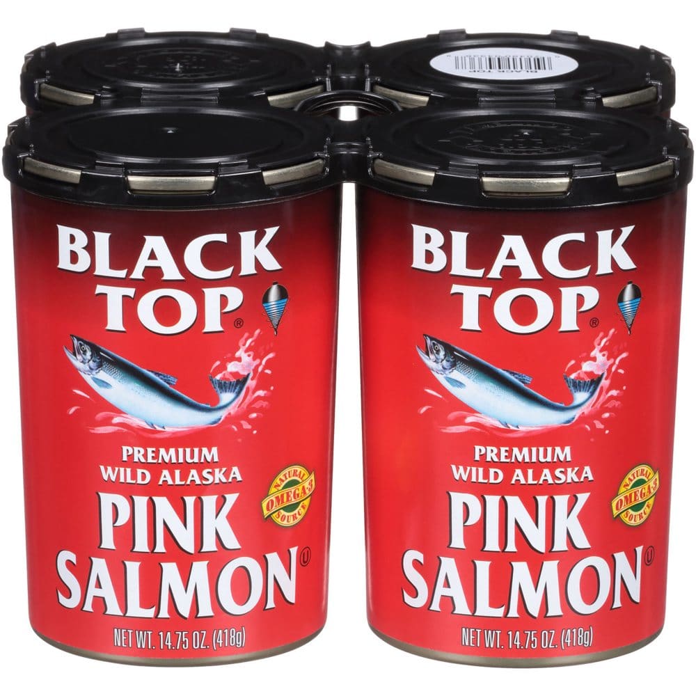 Black Top Premium Wild Alaska Pink Salmon (14.75 oz. 4 pk.) - Canned Foods & Goods - Black Top