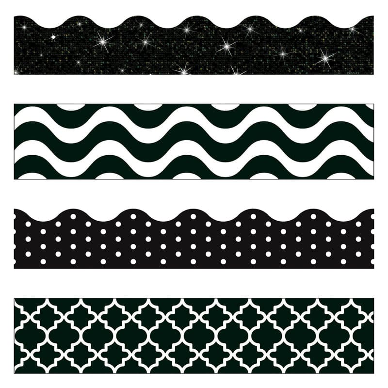 Black & White Border Variety Pack - Border/Trimmer - Trend Enterprises Inc.