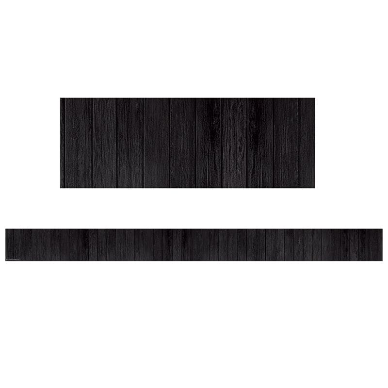 Black Wood Straight Border Trim (Pack of 10) - Border/Trimmer - Teacher Created Resources