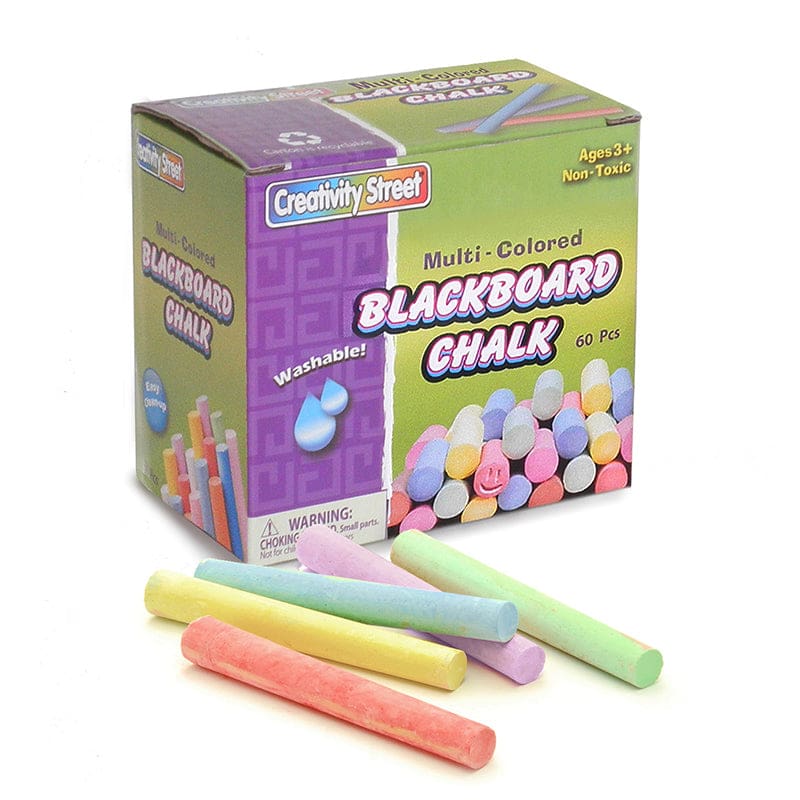 Blackboard Chalk 60Pc Multi Color (Pack of 12) - Chalk - Dixon Ticonderoga Co - Pacon
