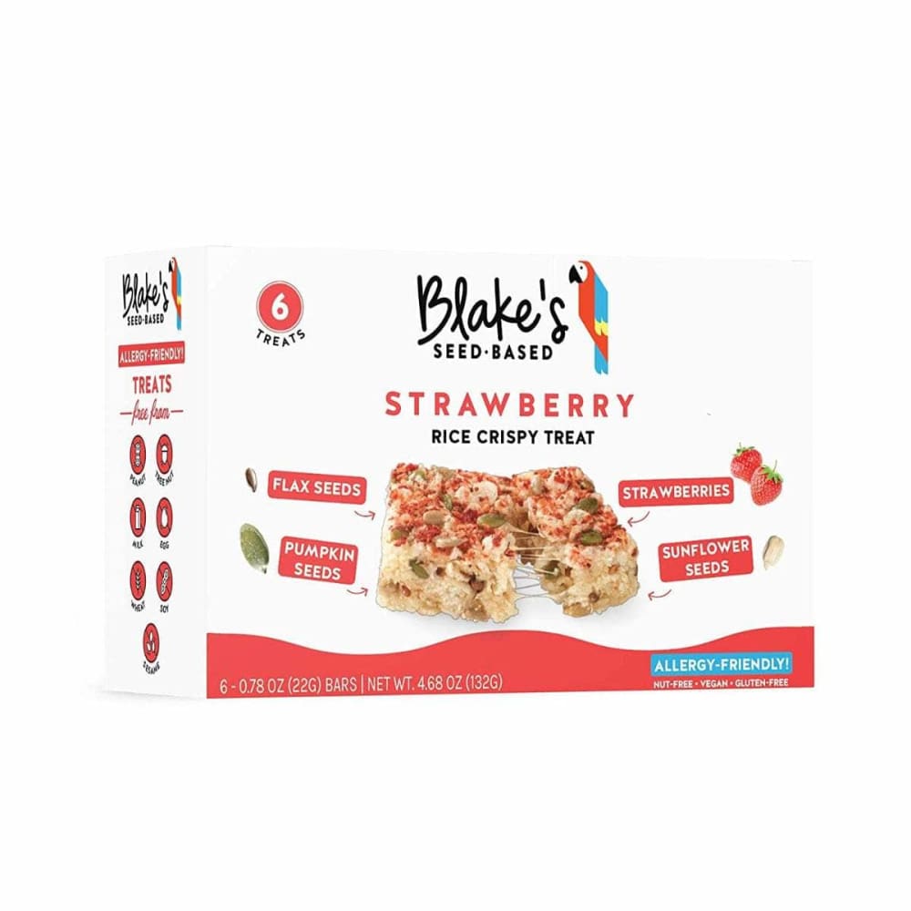 BLAKES SEED BASED Grocery > Snacks BLAKES SEED BASED: Strawberry Rice Crispy Treat Bars, 4.68 oz