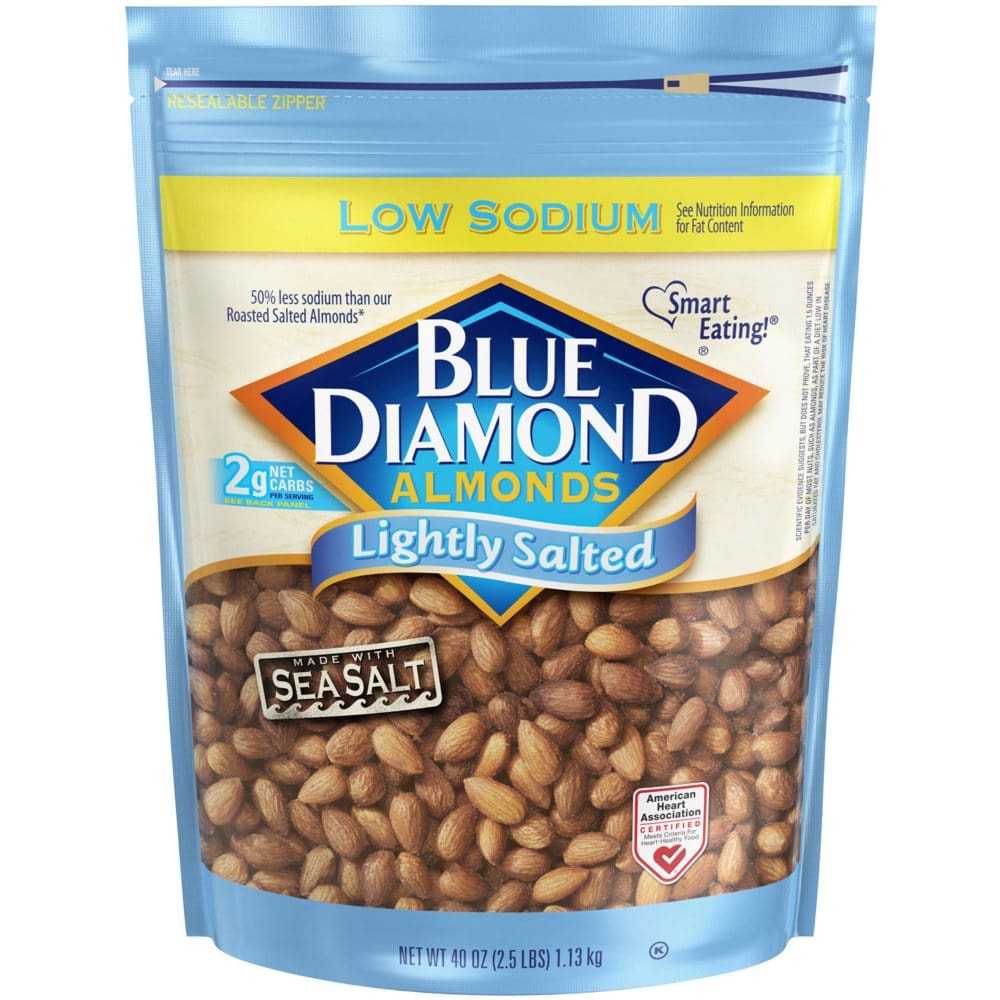 Blue Diamond Lightly Salted Whole Almonds (40 oz.) - Trail Mix & Nuts - Blue Diamond