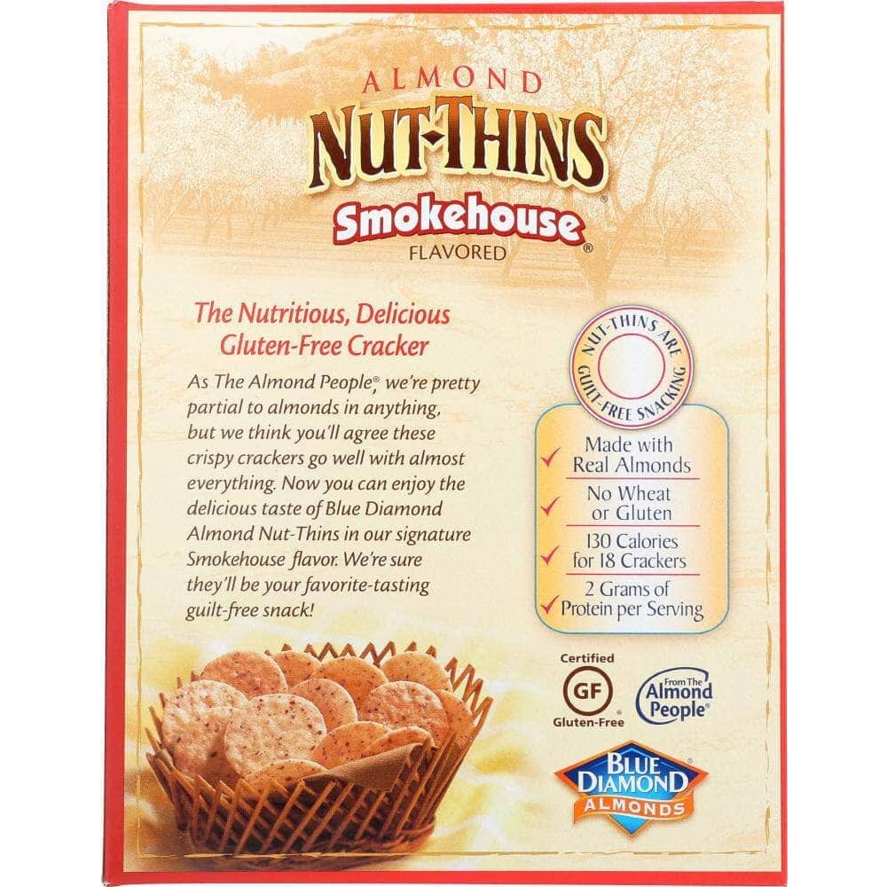 Blue Diamond Blue Diamond Natural Almond Nut-Thins Cracker Snacks Smokehouse, 4.25 oz