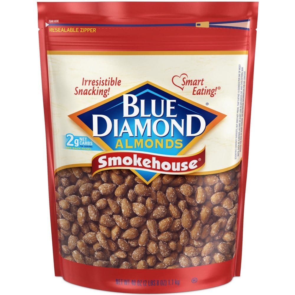 Blue Diamond Smokehouse Almonds (40 oz.) - Trail Mix & Nuts - Blue Diamond
